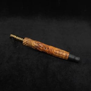 This image portrays Vertex XL Burl Dynavap Stem + Matched Ebony M.P. - NEW! ☘ by Dovetail Woodwork.