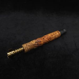 This image portrays Vertex XL Burl Dynavap Stem + Matched Ebony M.P. - NEW! ☘ by Dovetail Woodwork.