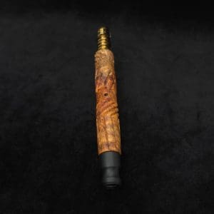This image portrays Vertex XL Burl Dynavap Stem + Matched Ebony M.P. - NEW! ☘ by Dovetail Woodwork.