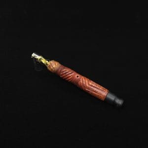This image portrays Vertex XL Burl Dynavap Stem + Matched Ebony M.P. - NEW! ☘ by Dovetail Woodwork.