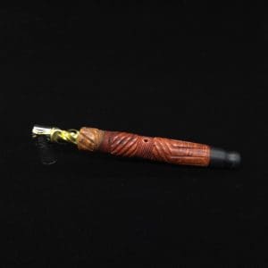 This image portrays Vertex XL Burl Dynavap Stem + Matched Ebony M.P. - NEW! ☘ by Dovetail Woodwork.