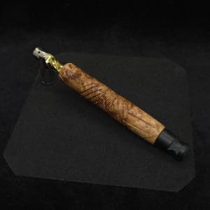 This image portrays Vertex XL Burl Dynavap Stem + Matched Ebony M.P. - NEW! ☘ by Dovetail Woodwork.