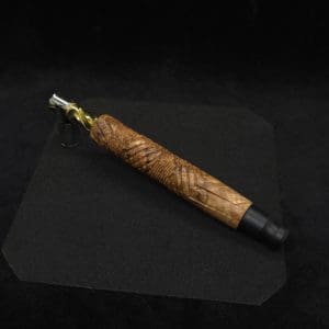 This image portrays Vertex XL Burl Dynavap Stem + Matched Ebony M.P. - NEW! ☘ by Dovetail Woodwork.