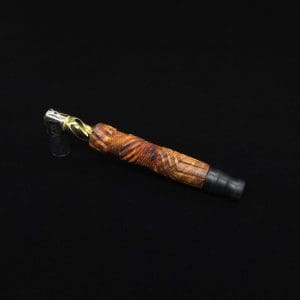This image portrays Vertex (Standard) Burl Dynavap Stem + Matched Ebony M.P. - NEW! ☘ by Dovetail Woodwork.