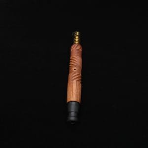 This image portrays Vertex XL Pink Ivory Burl Dynavap Stem + (2) Barrel Mouthpieces - NEW! ☘ by Dovetail Woodwork.