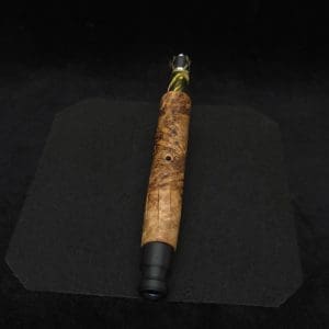 This image portrays Vertex XL Burl Dynavap Stem + Matched Ebony M.P. - NEW! ☘ by Dovetail Woodwork.