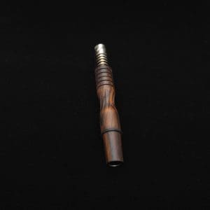 This image portrays Dynavap XL High Class Cocobolo Wood 14mm WPA/Stem-NEW! by Dovetail Woodwork.