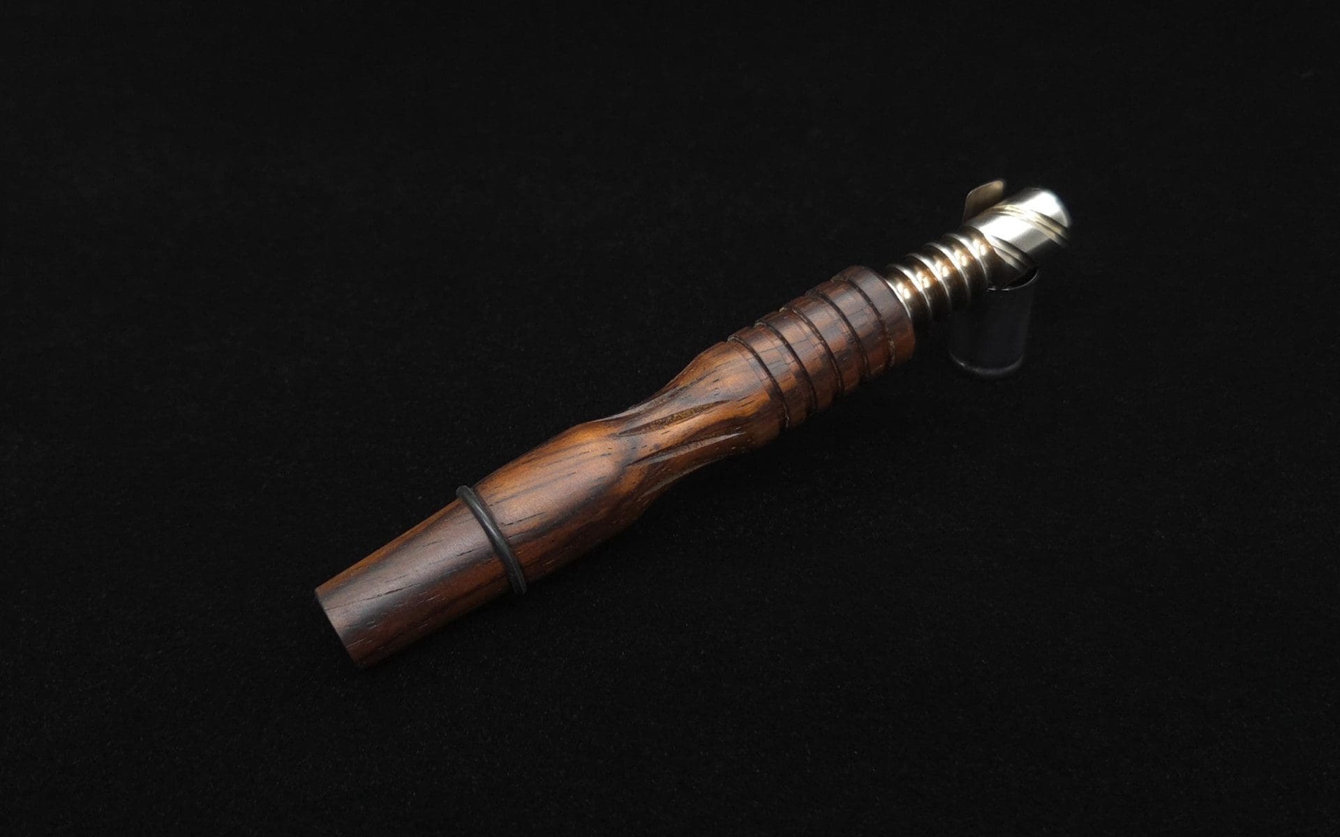This image portrays Dynavap XL High Class Cocobolo Wood 14mm WPA/Stem-NEW! by Dovetail Woodwork.