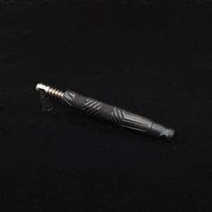 This image portrays Vertex XL Black Ebony Dynavap Stem + (2) Mouthpieces - NEW! ☘ by Dovetail Woodwork.