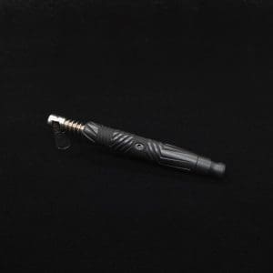 This image portrays Vertex XL Black Ebony Dynavap Stem + (2) Mouthpieces - NEW! ☘ by Dovetail Woodwork.
