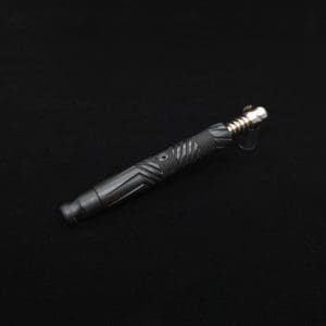 This image portrays Vertex XL Black Ebony Dynavap Stem + (2) Mouthpieces - NEW! ☘ by Dovetail Woodwork.