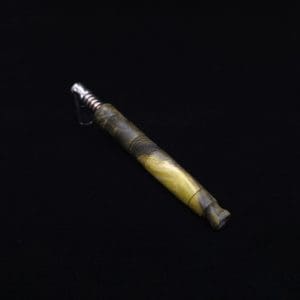 This image portrays High Class Vertex XL Burl Dynavap Stem + Book-Matched M.P. - NEW! ☘ by Dovetail Woodwork.