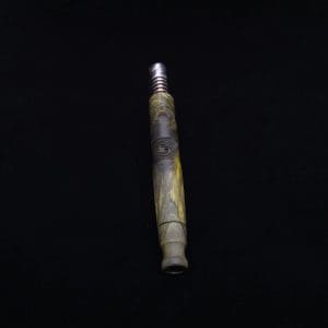 This image portrays High Class Vertex XL Burl Dynavap Stem + Book-Matched M.P. - NEW! ☘ by Dovetail Woodwork.