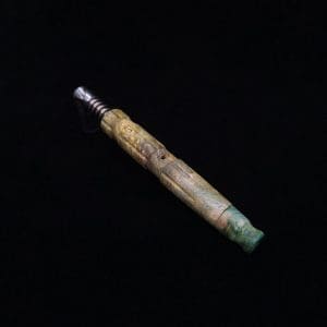 This image portrays High Class Specialty XL Burl Dynavap Stem + Book-Matched M.P. - NEW! ☘ by Dovetail Woodwork.