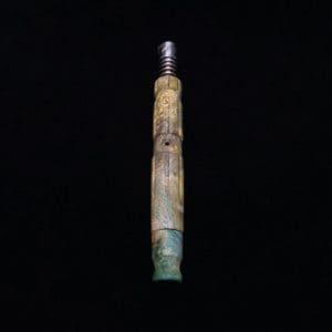 This image portrays High Class Specialty XL Burl Dynavap Stem + Book-Matched M.P. - NEW! ☘ by Dovetail Woodwork.