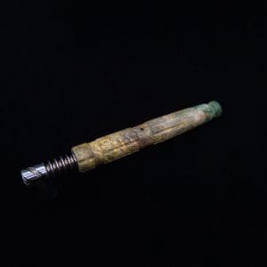 This image portrays High Class Specialty XL Burl Dynavap Stem + Book-Matched M.P. - NEW! ☘ by Dovetail Woodwork.