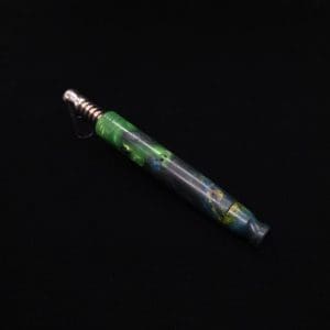 This image portrays Blunt XL Dynavap Hybrid Burl Stem + Book-Matched M.P. ☘ by Dovetail Woodwork.