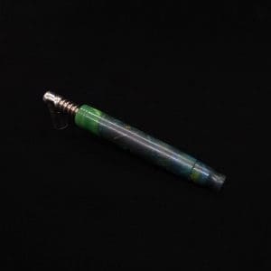 This image portrays Blunt XL Dynavap Hybrid Burl Stem + Book-Matched M.P. ☘ by Dovetail Woodwork.