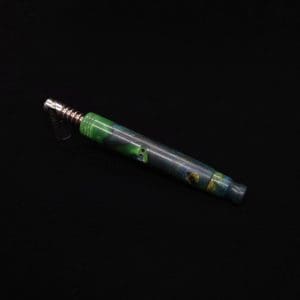 This image portrays Blunt XL Dynavap Hybrid Burl Stem + Book-Matched M.P. ☘ by Dovetail Woodwork.