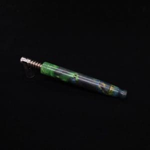 This image portrays Blunt XL Dynavap Hybrid Burl Stem + Book-Matched M.P. ☘ by Dovetail Woodwork.