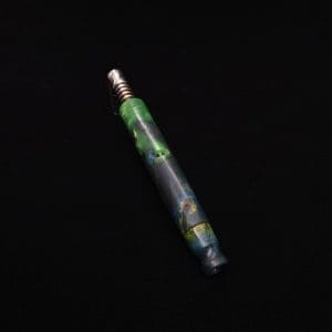 This image portrays Blunt XL Dynavap Hybrid Burl Stem + Book-Matched M.P. ☘ by Dovetail Woodwork.