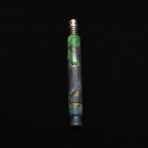 This image portrays Blunt XL Dynavap Hybrid Burl Stem + Book-Matched M.P. ☘ by Dovetail Woodwork.