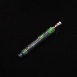 This image portrays Blunt XL Dynavap Hybrid Burl Stem + Book-Matched M.P. ☘ by Dovetail Woodwork.