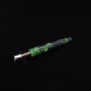 This image portrays Blunt XL Dynavap Hybrid Burl Stem + Book-Matched M.P. ☘ by Dovetail Woodwork.