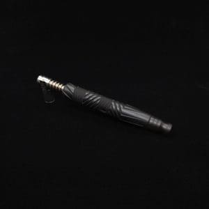 This image portrays Vertex XL Black Ebony Dynavap Stem + (2) Mouthpieces - NEW! ☘ by Dovetail Woodwork.