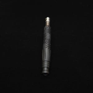 This image portrays Vertex XL Black Ebony Dynavap Stem + (2) Mouthpieces - NEW! ☘ by Dovetail Woodwork.