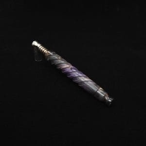 This image portrays The Helix Dynavap XL Burl Hybrid Stem + Book-Matched Mouthpiece-NEW! ☘ by Dovetail Woodwork.