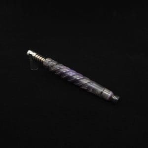 This image portrays The Helix Dynavap XL Burl Hybrid Stem + Book-Matched Mouthpiece-NEW! ☘ by Dovetail Woodwork.