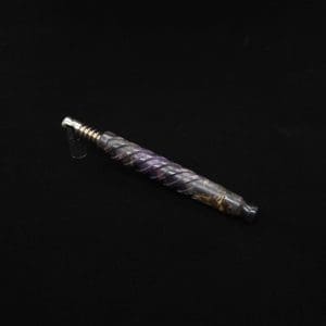 This image portrays The Helix Dynavap XL Burl Hybrid Stem + Book-Matched Mouthpiece-NEW! ☘ by Dovetail Woodwork.