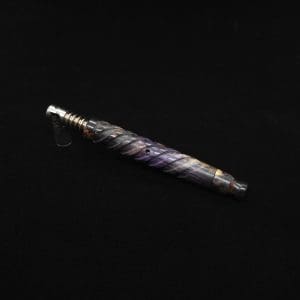 This image portrays The Helix Dynavap XL Burl Hybrid Stem + Book-Matched Mouthpiece-NEW! ☘ by Dovetail Woodwork.