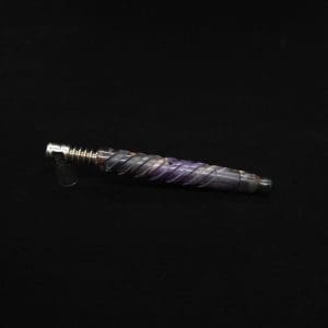 This image portrays The Helix Dynavap XL Burl Hybrid Stem + Book-Matched Mouthpiece-NEW! ☘ by Dovetail Woodwork.