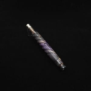 This image portrays The Helix Dynavap XL Burl Hybrid Stem + Book-Matched Mouthpiece-NEW! ☘ by Dovetail Woodwork.