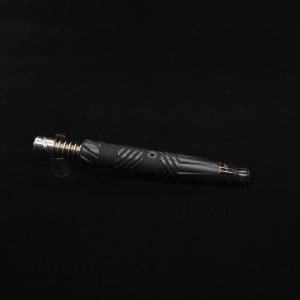 This image portrays Vertex XL Black Ebony Dynavap Stem + (2) Mouthpieces - NEW! ☘ by Dovetail Woodwork.