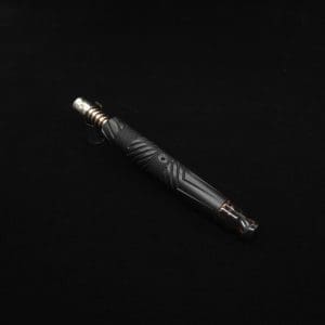 This image portrays Vertex XL Black Ebony Dynavap Stem + (2) Mouthpieces - NEW! ☘ by Dovetail Woodwork.