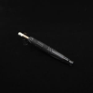 This image portrays Vertex XL Black Ebony Dynavap Stem + (2) Mouthpieces - NEW! ☘ by Dovetail Woodwork.