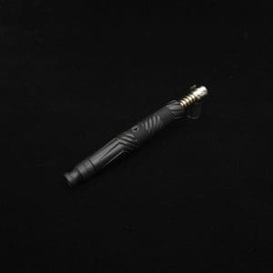This image portrays Vertex XL Black Ebony Dynavap Stem + (2) Mouthpieces - NEW! ☘ by Dovetail Woodwork.