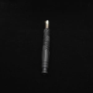 This image portrays Vertex XL Black Ebony Dynavap Stem + (2) Mouthpieces - NEW! ☘ by Dovetail Woodwork.