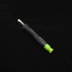 This image portrays Vertex XL Black Ebony Dynavap Stem + (3) Mouthpieces - NEW! ☘ 🎃 by Dovetail Woodwork.
