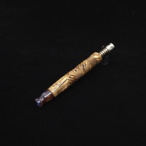 This image portrays Vertex XL Rare Kabukalli Burl Dynavap Stem + (2) Mouthpieces - NEW! ☘ by Dovetail Woodwork.