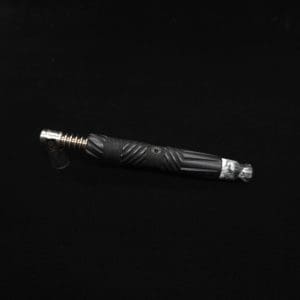 This image portrays Vertex XL Black Ebony Dynavap Stem + (3) Mouthpieces - NEW! ☘ 🎃 by Dovetail Woodwork.