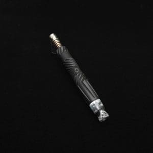 This image portrays Vertex XL Black Ebony Dynavap Stem + (3) Mouthpieces - NEW! ☘ 🎃 by Dovetail Woodwork.