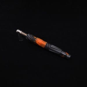 This image portrays Vertex Hybrid Luminescent XL Black Ebony Dynavap Stem + (2) Mouthpieces - NEW! ☘ 🎃 by Dovetail Woodwork.