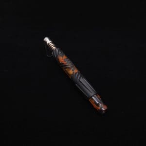 This image portrays Vertex Hybrid Luminescent XL Black Ebony Dynavap Stem + (2) Mouthpieces - NEW! ☘ 🎃 by Dovetail Woodwork.