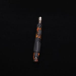 This image portrays Vertex Hybrid Luminescent XL Black Ebony Dynavap Stem + (2) Mouthpieces - NEW! ☘ 🎃 by Dovetail Woodwork.