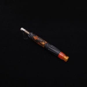 This image portrays Vertex Hybrid Luminescent XL Black Ebony Dynavap Stem + (2) Mouthpieces - NEW! ☘ 🎃 by Dovetail Woodwork.