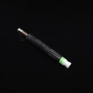 This image portrays Vertex XL Black Ebony Dynavap Stem + (3) Mouthpieces - NEW! ☘ 🎃 by Dovetail Woodwork.